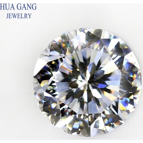 9 Hearts And 1 Flower Cut 4~10mm Loose CZ Stone 5A Quality White Cubic Zirconia Crystals Beads Stone Synthetic Gemstone