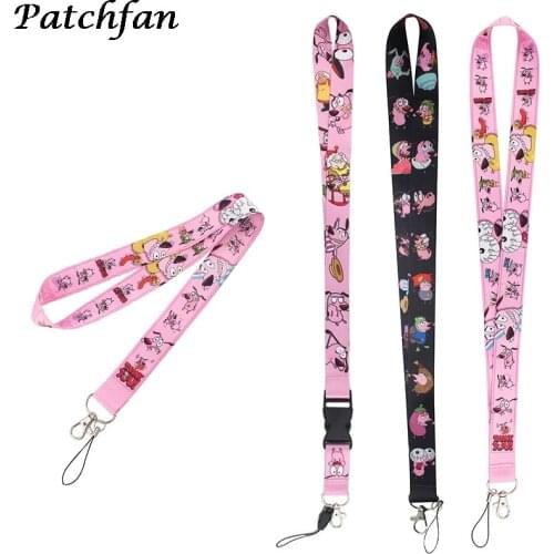 AD333 Patchfan Cartoon Kawaii Dog Keychain Lanyard Neck Strap for Keys ID Card Mobile Phone Lanyards