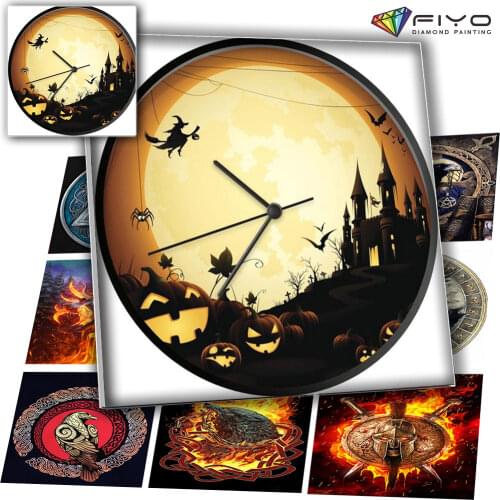 5D DIY Diamond Painting Owl Animal Clock Mosaic Full Drill Square/Round Diamond Embroidery Cross Stitch Kits Home Wall Decor Art