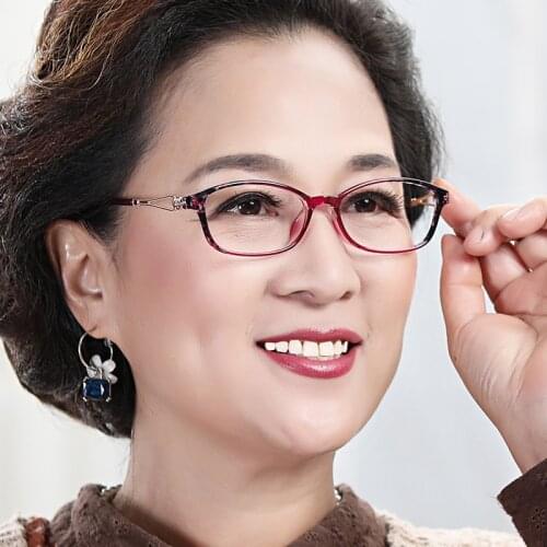 Anti Blue Light Reading Glasses Presbyopia Computer Glasses Vintage Women Eyes Protection UV400 Hyperopia Eyewear +1.25 2.75 4.0