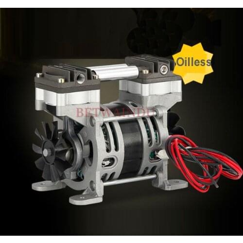 80W High Quality Oil Free Air Compressor 220V/110V 0.2Mpa 25L/MIN Air Flow Oilless Vacuum Pump -86Kpa