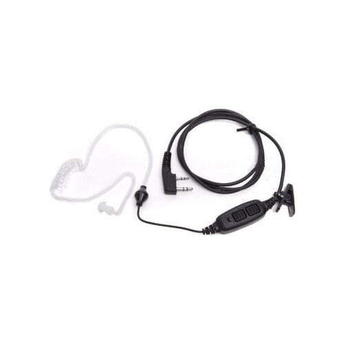 Dual PTT Air Duct Earpiece With Mic Headset for Baofeng Two Way Radio UV-82 UV 82 UV82L UV-89 TK3207 TK3118Accessories