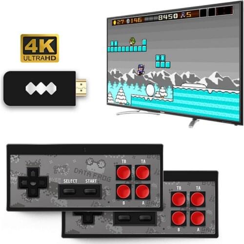 4K HDMI-Compatible Video Game Console Built in 600 Classic Games Mini Retro Console Wireless Controller Output Dual Players