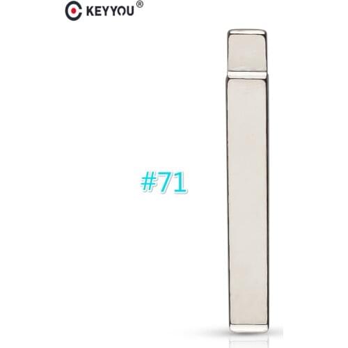 KEYYOU 10/20/50 PCS Flip KD Remote Key Blade HU100 Type #71 for Opel for Buick for Cruze NO. 71