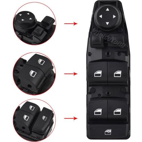 Power Windwo Switch Driver Side Window Control Button 61319238239 For BMW 5 Series F10 F18 X6