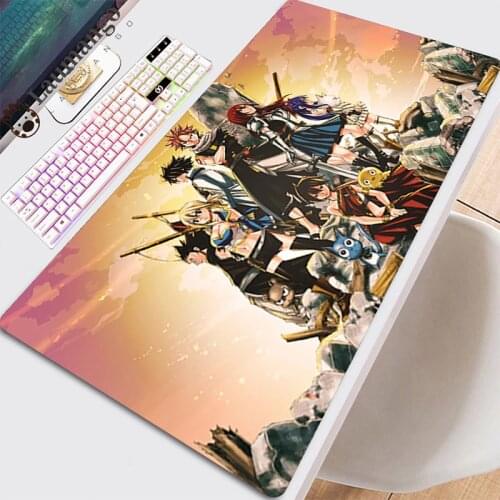 Mause Pad Computer Mouse Mousepad Company Mat Keyboard Kawaii Accessories Carpet Large Desk Pc Gaming Anime Cool Fairy Tail Pads