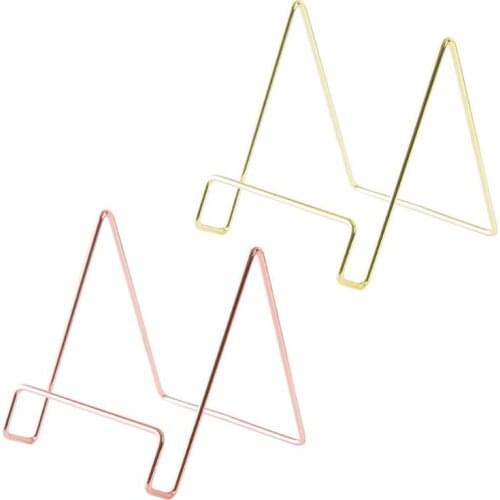 Creative Geometric Storage Rack Simple Wrought Iron Organizer Tablet Book Newspaper Multifunction Display Stand Holder 53CF