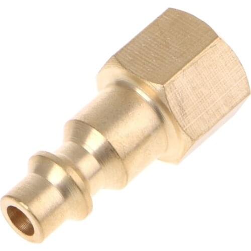 Solid Brass 1/4" NPT Quick Connector Air Hose Fittings Air Compressor Coupler Plug 19QB