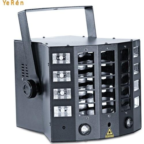 MFL E6 8*3W Laser Effect Lighting Stage RGBY Optional Sound/Auto/DMX/Master-slave Control for DJ Disco Birthday Stage Light