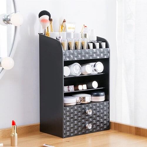 Desktop makeup organizers Drawer type cosmetics box multi-layer dressing table skin care product lipstick storage rack mx9121619