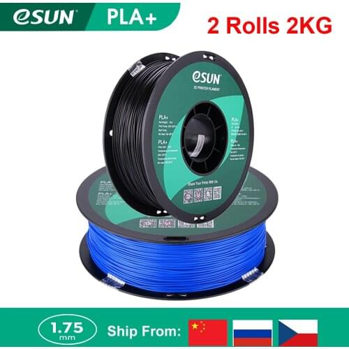 2 Rolls eSUN 3D Printer Filament PLA+ PLA Plus 1.75MM PLA 1KG Filament 3D Printing Material For 3D Pen Impresora 3D Ender 3 V2