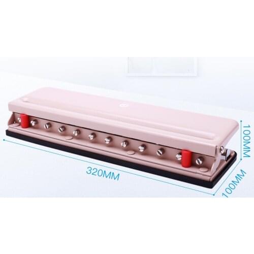 991L New t-Hole Puncher Mushroom Hole Manual Drilling Machine 12 Hole Manual Account Loose Leaf Drill Machine A4/B5/A5/A7 Punch