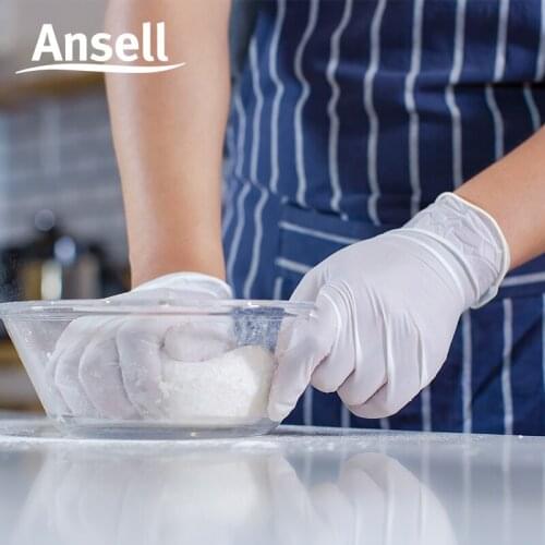 Disposable gloves food catering grade rubber latex kitchen maintenance household gloves thickening