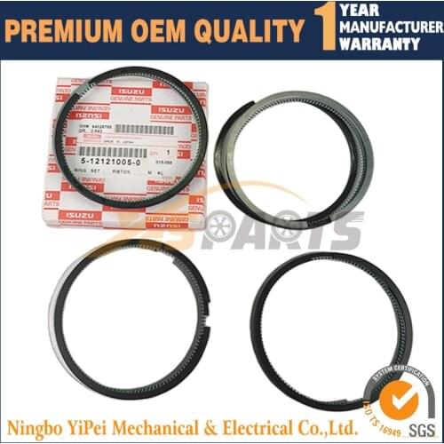 4 Sets STD Engine Piston Rings for Isuzu 4BD1 4BD1T Hitachi EX120 EX150
