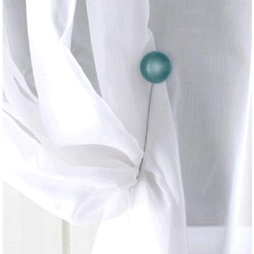 Simple Resin Cat Eye Solid Color Curtain Decoration Magnet Buckle Bundled European Creative Home Living Room Bracket Accessories