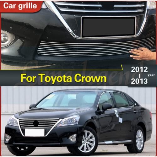 For Toyota Crown 2012-2013 High-quality stainless steel Front Center Racing Mesh Bumper Grills Billet Grille Cover racing grill