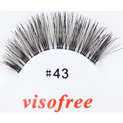 Eyelashes Handmade Lashes Reusable Human Hair Natural Long 3D False Mink Eyelashes Full Strip Lashes Makeup Maquiagens