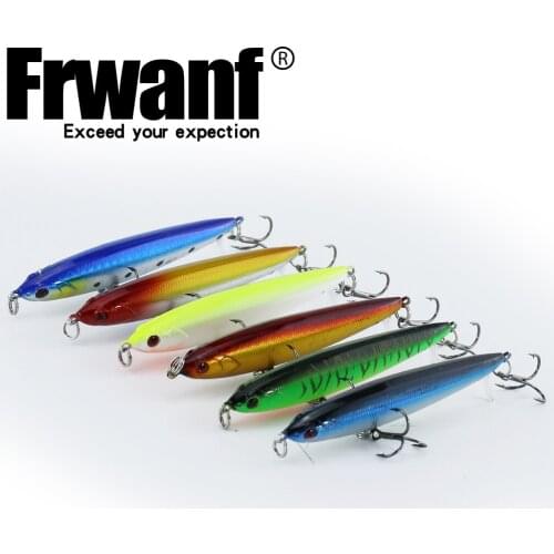 Fishing lure bait Saltwater&Freshwater fishing 93mm 13.5 6PCS hard artificial bait kit accessories for bass plastics Bionic