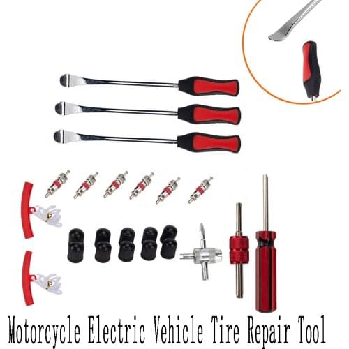 Tire Replacement Rod Tool Motorcycle Bike Tire Replacement Rod Valve Core Rim Protector Car Spoon Tire Kit