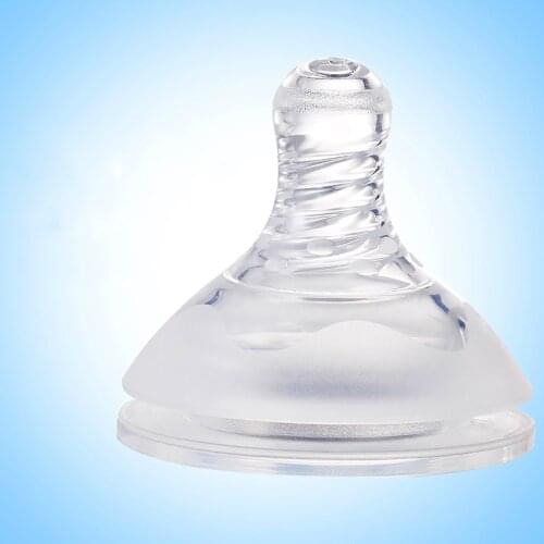 Baby Liquid Silicone Wide Caliber Pacifier Spiral Real Pacifier Feeding Bottle Bottle Pacifier Non-Toxic Safe Baby Teats Nipples