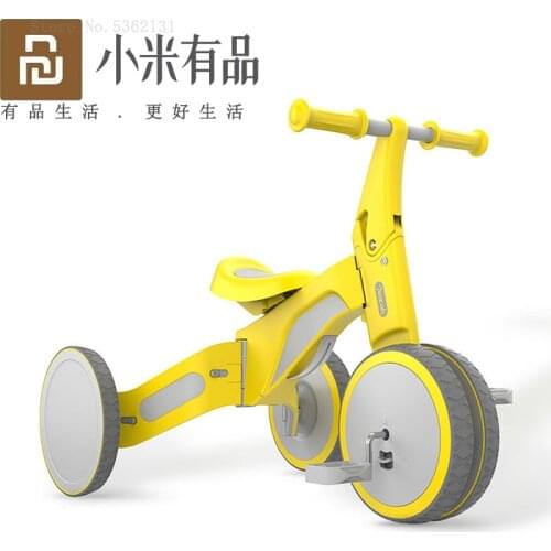 Youpin Childrens Tricycle Transformed Bicycle For Different Ages Learning Balance Control Security Riding Slip Dual Mode Bike
