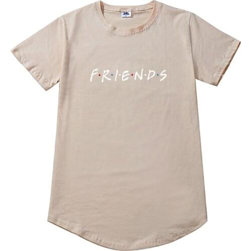 Streetwear summer t-shirt white new t-shirt fashion letters FRIENDS t-shirt mens ladies camisetas hombre Harajuku shirt