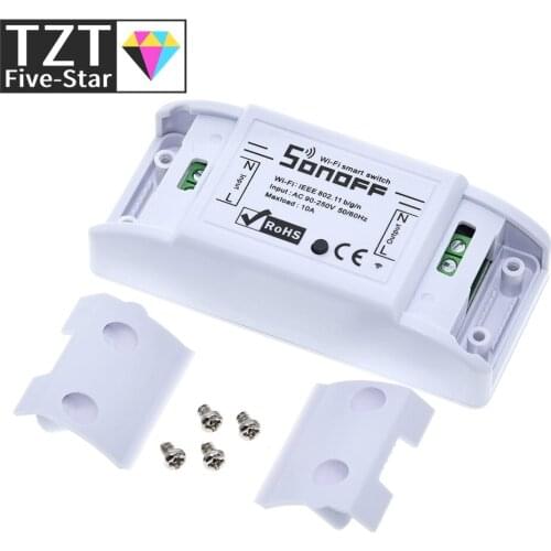 Itead Sonoff Smart Wifi Switch DIY Smart Wireless Remote Switch Domotica Wifi Light Switch Smart Home Controller Work with Alexa