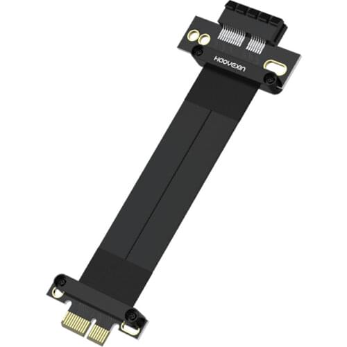 HYX high speed Pci-E3.0 Express 1X To 1X Slot Riser Card Converter Extender Ribbon Adapter Extension Cable Pci-E X1 Gold Plated