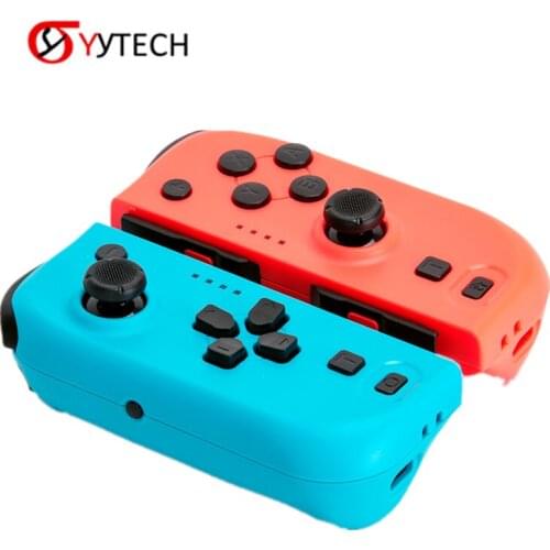 YYTECH L Blue+R Red Wireless Controller Left and Right Handle Joystick for PS5 Video Games Control
