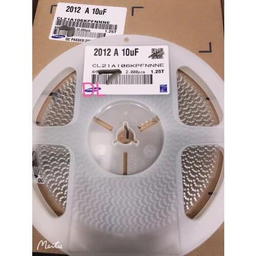 200 pces 0805 10 uf 106 k 25 v x7r 10% capacitor smd cerâmico