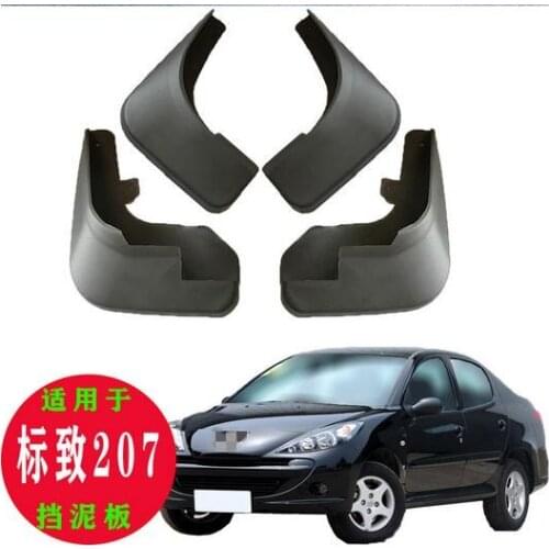 4pcs specia for PEUGEOT 207 AUTO Mudguards car fender Mud Flaps Mudflaps