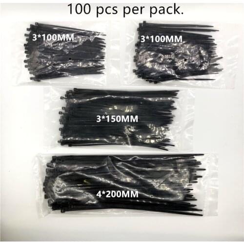 400 Pcs Nylon cable ties Self-locking Plastic Wire MRO & Industrial Supply Fasteners & Hardware Cable