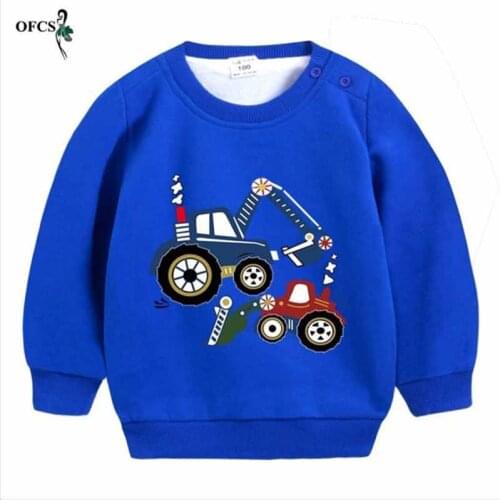 Children with thick warm fleece render unlined upper garment to boys and girls lovely cartoon design sweater in the winter