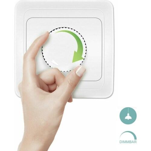 220V 50Hz Dimmer Light Switch LED Dimming Speed Controller For Dimmable Ceiling Light Downlight Spotlight EU plug
