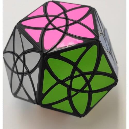 MF8 Bauhinia Dodecahedron Black Cube Twsit Puzzle Educational Toys Gift idea Drop Shipping