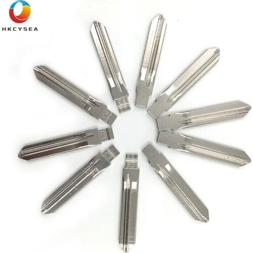 HKCYSEA 10 pcs/lot NO.83 Metal Blank Uncut Flip KD JMD VVDI Remote Key Blade Replacement SX9 #83 for Peugeot for Citroen