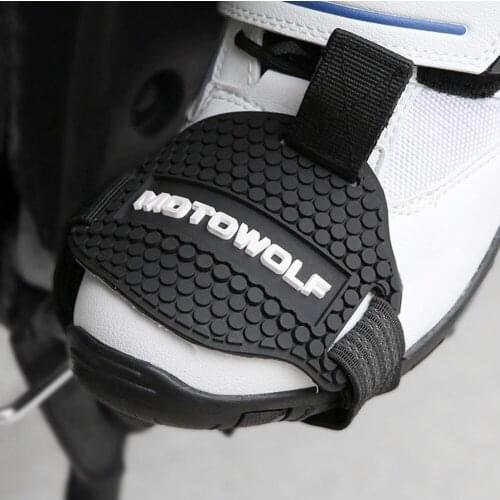 Wear-resisting Rubber Motorcycle Gear Shift Pad Riding Shoes Scuff Mark Protector Motorbike Boots Cover Shifter Guards