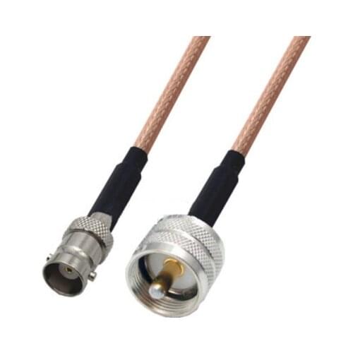 RG142 Cable UHF PL259 Male to BNC Female Connector RF Coaxial Jumper Pigtail Cable