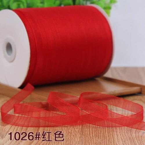Organza Ribbon 10mm 10Meters DIY Gift Packaging Craft Decorative Tapes Apparel Sewing Fabric Bow Ribbon Wedding Party Decoration