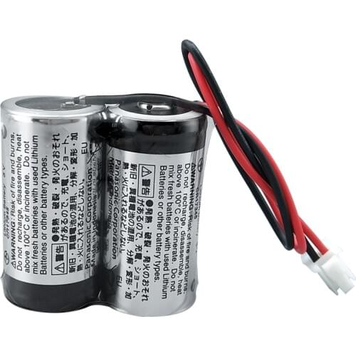 20pack/lot Panasonic CR123A 2CR17335A MR-BAT6V1SET 6V 1400mah Industrial Lithium PLC Battery Digital Video Camera Batteries Cell