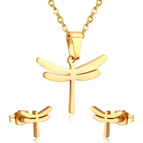 LUXUKISSKIDS Tree Leaf Jewellery Set Accessories Necklace Earring Stainless Steel Wedding Dubai Indian Jewelry Sets Free Chain