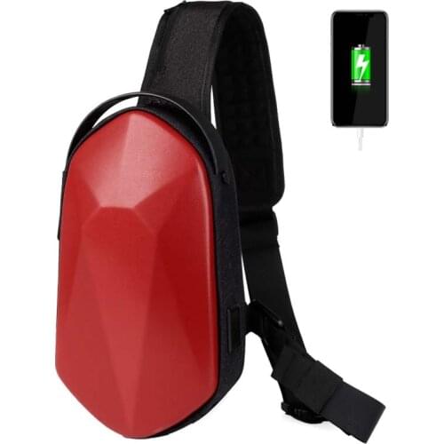 Men Shoulder Bags USB Charging Messenger Bags Anti-theft Male Waterproof Sling Chest Bag School Short Trip Cross Body Bags 2021