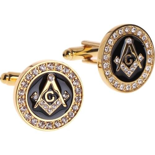 Men Cufflinks High End Luxury Rhinestone Charm Suit Fashion For Wedding Business