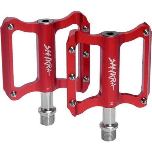 SHIKRA 1 Pair MTB Bike Pedal Aluminum Alloy Sealed Bearing Road Bike Pedal for BMX MT Pedal Bicycle Parts