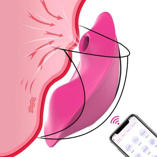 Portable Panty Vibrator Invisible Sucking Vibrator Clitoris Stimulation APP Bluetooth Wireless Remote Control Sex Toys for Woman
