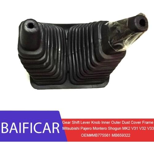 Baificar Brand New Gear Shift Lever Knob Inner Outer Dust Cover Frame For Mitsubishi Pajero Montero Shogun MK2 V31 V32 V33