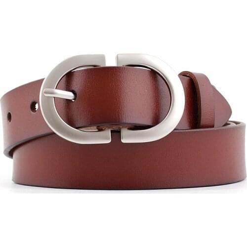 New Desinger Womens Wide Black Red Brown Genuine Leather Belt Male Female Silver Buckle Belts for Women Men Jeans Trousers