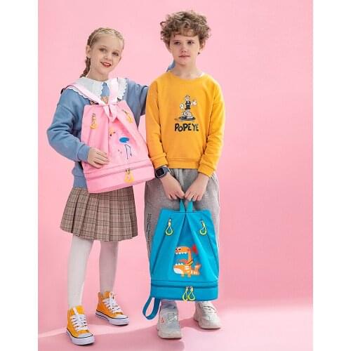 Girl School Bags Child Pink Printing Backpack Dinosaur Student Cute Boy Childrens Schoolbag With Shoes Storage