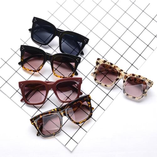 2020 New Square Sunglasses Women Brand Designer Big Frame Gradient Vintage Sun Glasses For Men Oculos De Sol Feminino UV400