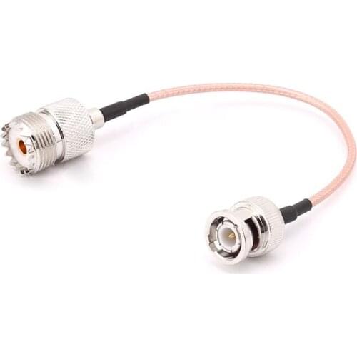 UHF SO239 Female To BNC Male RG316 Pigtail Cable 15cm Radio Coaxial Antenna Cables
